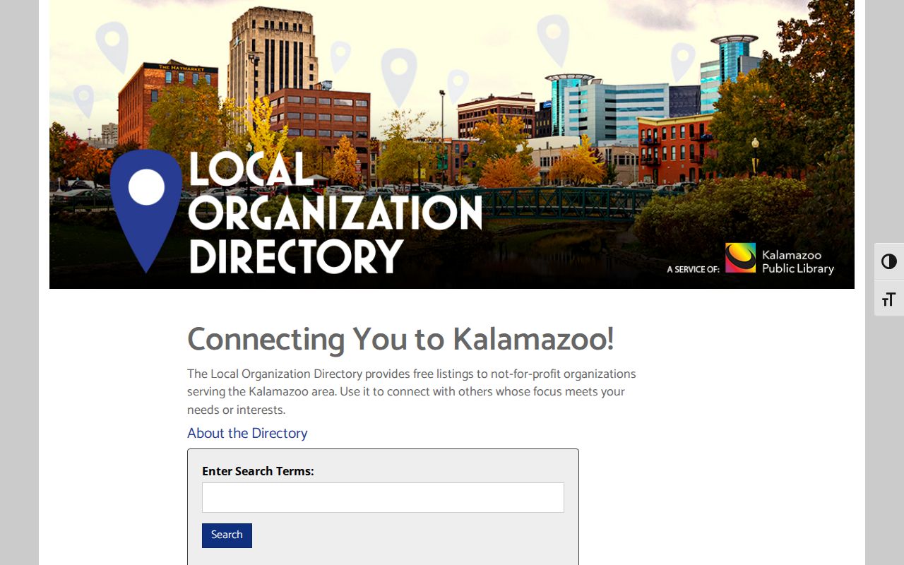Kalamazoo neighbors using the KPL Local Organization Directory